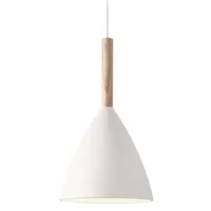Pure 20cm Dome Pendant Ceiling Light White, E27