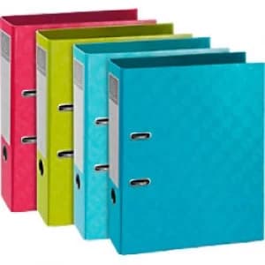 Exacompta Lever Arch File 1928 70 mm Cardboard 2 ring A4 Assorted