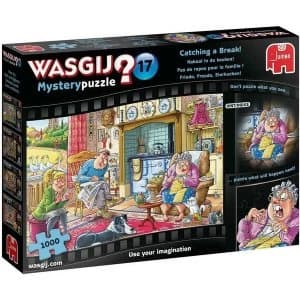 Jumbo Wasgij Mystery 17 - Catching a Break. 1000 Piece Jigsaw Puzzle