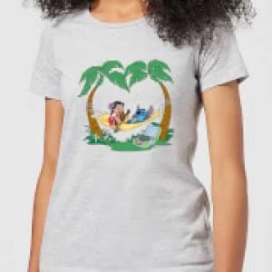 Disney Lilo And Stitch Play Some Music Womens T-Shirt - Grey - 3XL