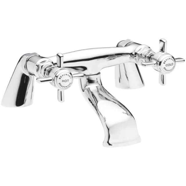 NUIE Nuie - Beaumont Bath Filler Tap Pillar Mounted - Chrome I328X