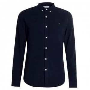 Farah Vintage Fontella Cord Shirt - True Navy 412