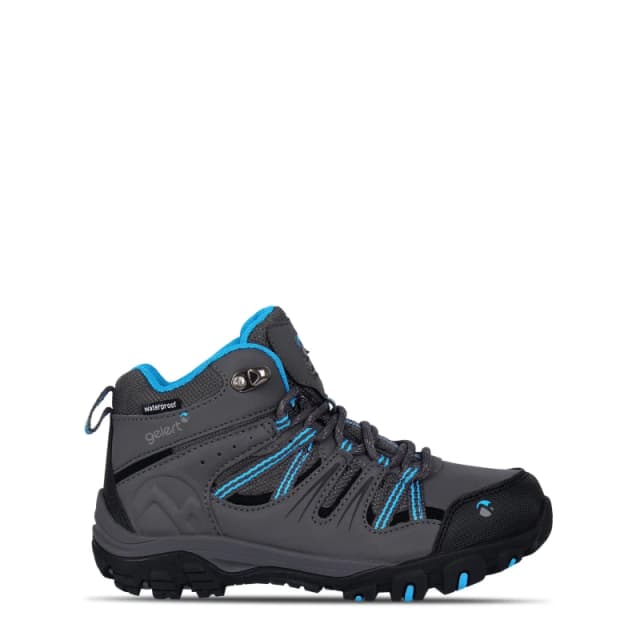 Gelert Horizon Waterproof Walking Boots Childrens Charcoal/Blue male C10 (28)