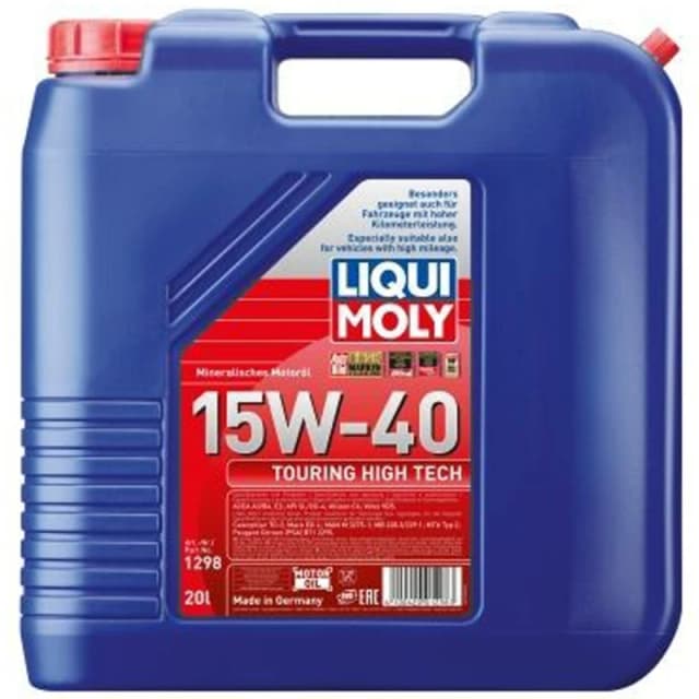 LIQUI MOLY 1298 Engine oil Capacity: 20l, 15W-40, Mineral Oil Engine Oil (1862)