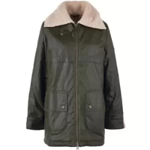 Barbour Womens Pine Wax Jacket Archive Olive 10