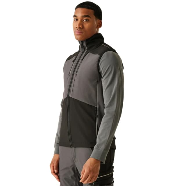 Regatta Professional Mens 3 Layer Softshell Body Warmer in Mid Grey Size: Small Mid Grey Male S