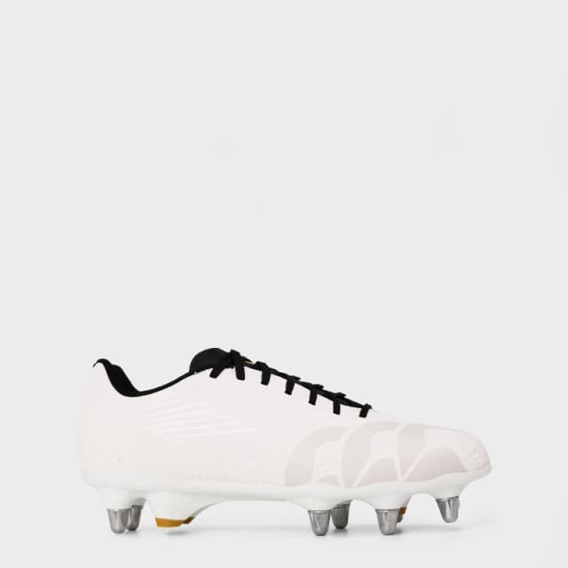 Canterbury Stampede Groundbreak Team Soft Ground Rugby Boots White male 7 (41.5)