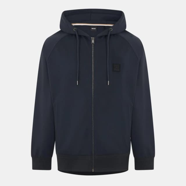 Boss Mens Steele Pull Over Hoodie Dark Blue male S