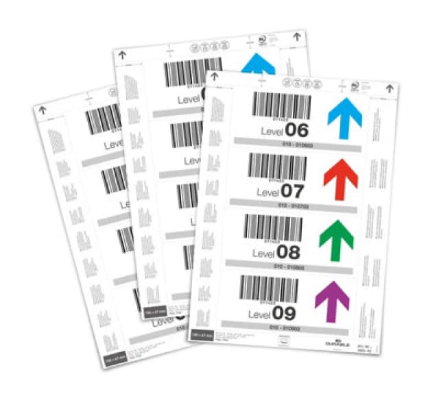 Durable Durable - Printable Insert Sheets for Ticket Holders 80 Labels 150 x 67mm - White 100302
