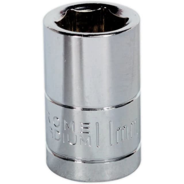 Loops 11mm Chrome Plated Drive Socket - 3/8" Square Drive - High Grade Carbon Steel Metallics