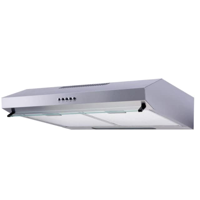 SIA 60cm Stainless Steel Visor Cooker Hood Kitchen Extractor Fan - VSR60SS Silver