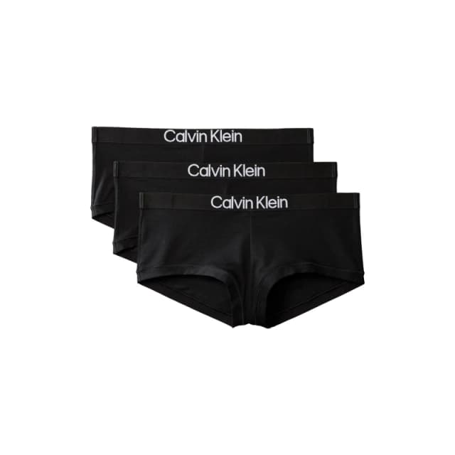 Calvin Klein Calvin BoyShort 3Pk Ld62 Black female 8 (XS)
