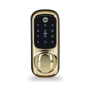 Yale Keyless Nightlatch Connected Ready Smart Lock - No Module - Polished Brass