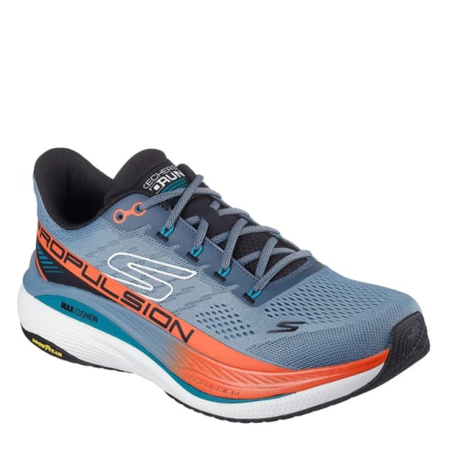 Skechers Men Max Cushioning Propulsion Trainer in Light Blue Size: 7 Light Blue 7 Male 198376740344