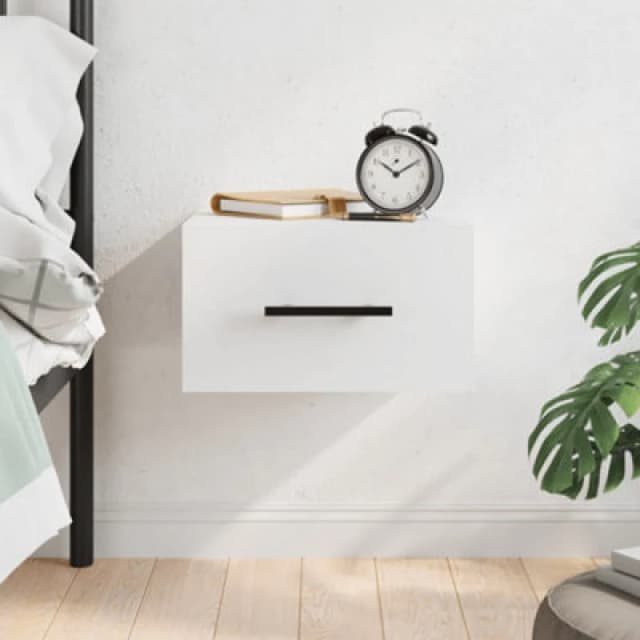 Vidaxl Wall-Mounted Bedside Cabinet White 35X35X20 Cm Wall-Mounted Bedside Cabinets