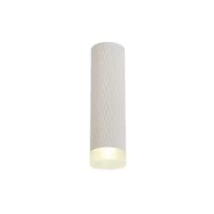 1 Light 20cm Surface Mounted Ceiling GU10, Sand White, Acrylic Ring - Luminosa Lighting