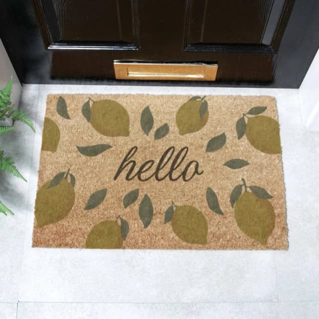 Artsy Mats Hello Lemons Doormat (60 X 40Cm), Brown 6040-HELLOLEMON