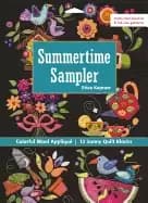 summertime sampler colorful wool appliqu sunny quilt blocks