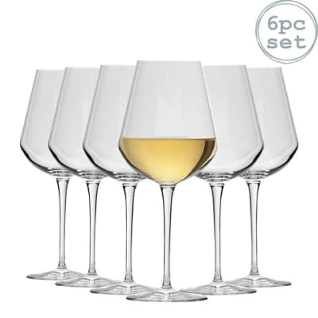 Bormioli Rocco Inalto Uno White Wine Glasses - 380ml - Pack of 6 Clear