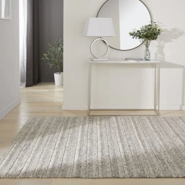 Homemaker Sahara Text Rug Grey Flatweave Rugs 120x170cm Grey 42767502125