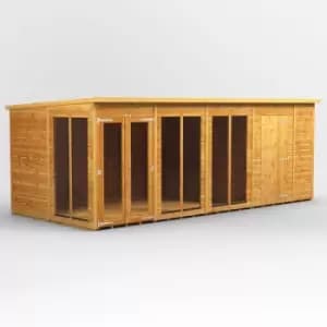 18x8 Power Pent Summerhouse Combi Building including 6ft Side Store