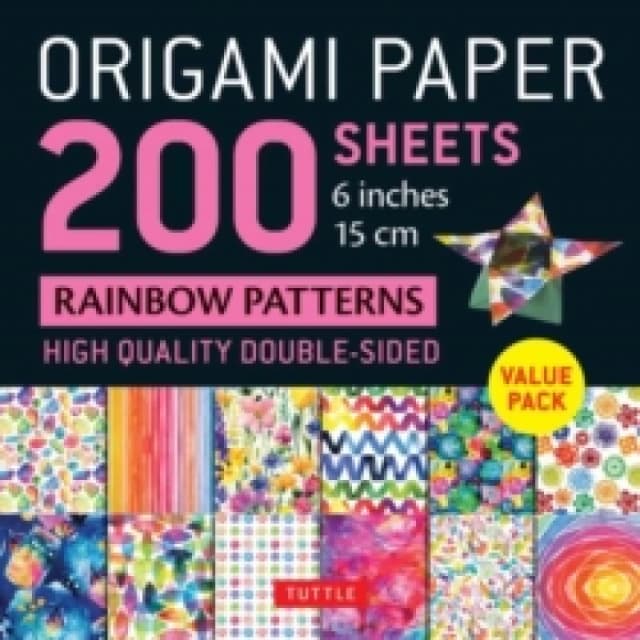 Origami Paper 200 sheets Rainbow Patterns 6 (15 cm). Notebook / blank book. By Tuttle Studio" Books