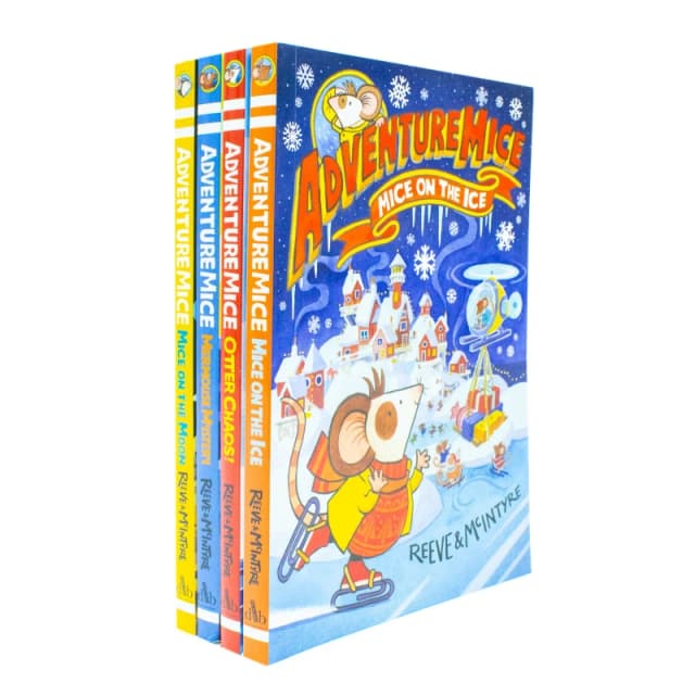 Adventure Mice 4 Collection By Reeve And McIntyre Mice On The Ice Otter Chaos Mermouse Mystery Mice On The Moon Reeve and McIntyre Books