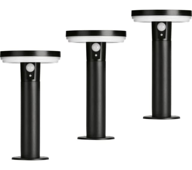 4LITE Antheia Solar Garden Spike Light - Pack of 3 5055189047563