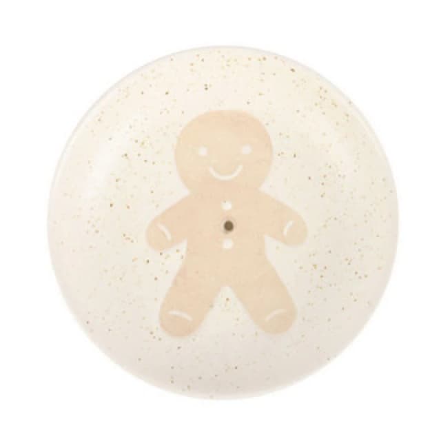Something Different Something Different Gingerbread Man Incense Stick Holder in Off White Off White One Size Unisex 5063574125857