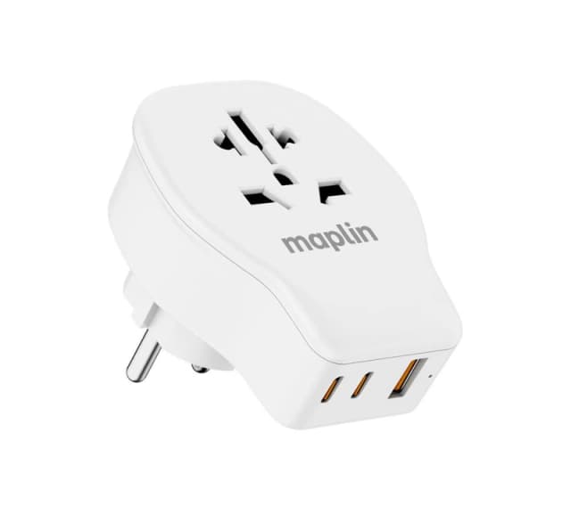 MAPLIN USB World Travel Plug Adapter 5055189046207