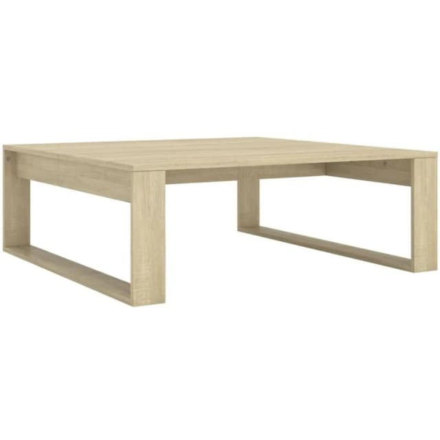 VIDAXL Coffee Table Sonoma Oak 100x100x35cm Engineered Wood Vidaxl 8720286611715