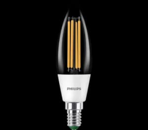 Philips Master UltraEfficient 2.3-40W LED Filament Candle SES/E14 Warm White - 929003480802