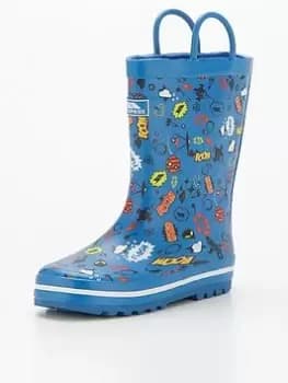 Trespass Boys Apolloton Wellies - Blue, Size 11