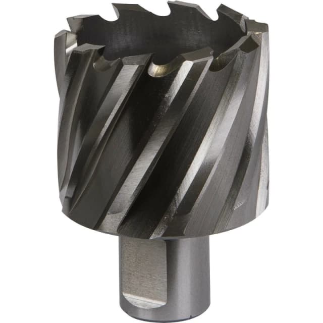 Loops 44mm x 25mm Depth Rotabor Cutter - M2 Steel Annular Metal Core Drill 19mm Shank Metallics
