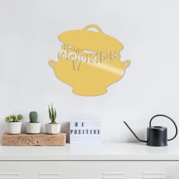 Cook?ng Metal Decor - Gold Gold Decorative Metal Wall Accessory