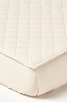 Organic 300 TC Luxury Quilted Deep Fitted Mattress Protector