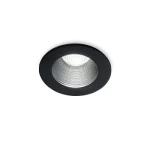 Room-33 Round Recessed Downlight Black IP44, 2700K, 11W