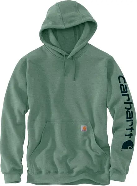 Carhartt Midweight Sleeve Logo Hoodie, green, Size 2XL