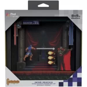 Pixel Frames Castlevania Symphony Of The Night Dracula Fight Shadow Box Art