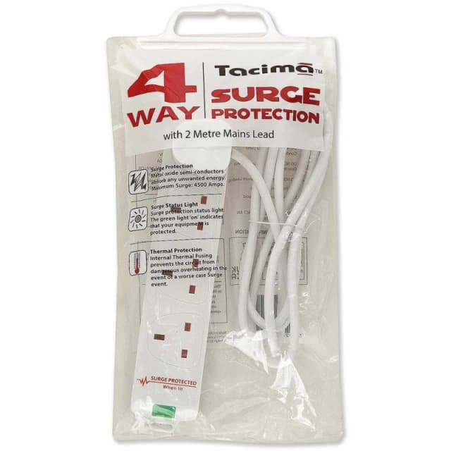 Titan 4 GANG SURGE PROTECTED EXT LEAD 2M