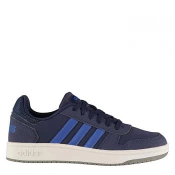 adidas Hoops Junior Trainers - Navy/Blue/Wht
