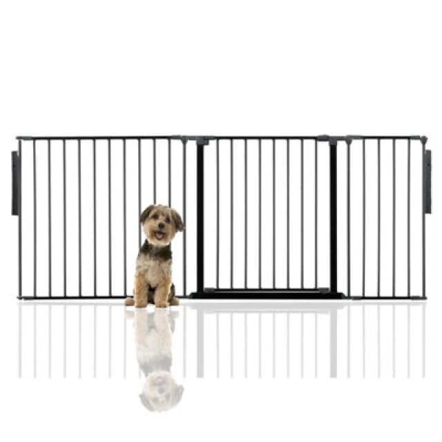Bettacare Premium Multi Panel Flexible Pet Barrier, Up To 200Cm Wide, Black, 70Cm High