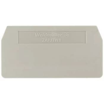 Weidmueller 1608750000 ZAPTW 1 BL End Plates And Dividers Compatible with details ZDU 2.5
