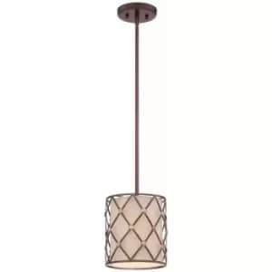 1 Bulb Ceiling Pendant Light Fitting Copper Canyon LED E27 100W Bulb