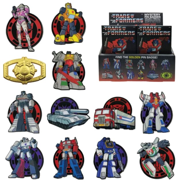 Transformers Transformers Mystery Pin Badge CDU Containing 12 Pins Multi One Size Unisex 5060948296618