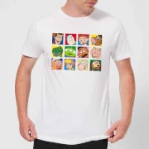 Disney Toy Story Face Collage Mens T-Shirt - White