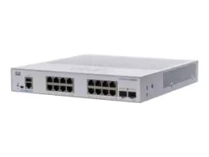 CBS350-16T-E-2G-EU - Managed - L2/L3 - Gigabit Ethernet (10/100/1000) - Rack mounting