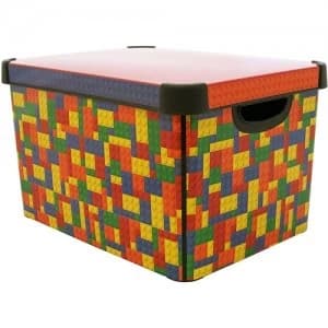 Curver Bright Blocks 22L Deco Storage Box