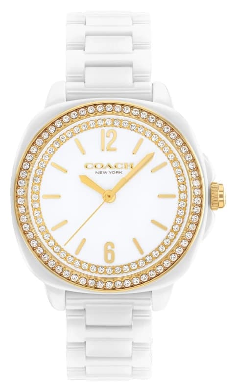 Coach 14504562 Womens Kitt (34mm) White Dial / White Watch