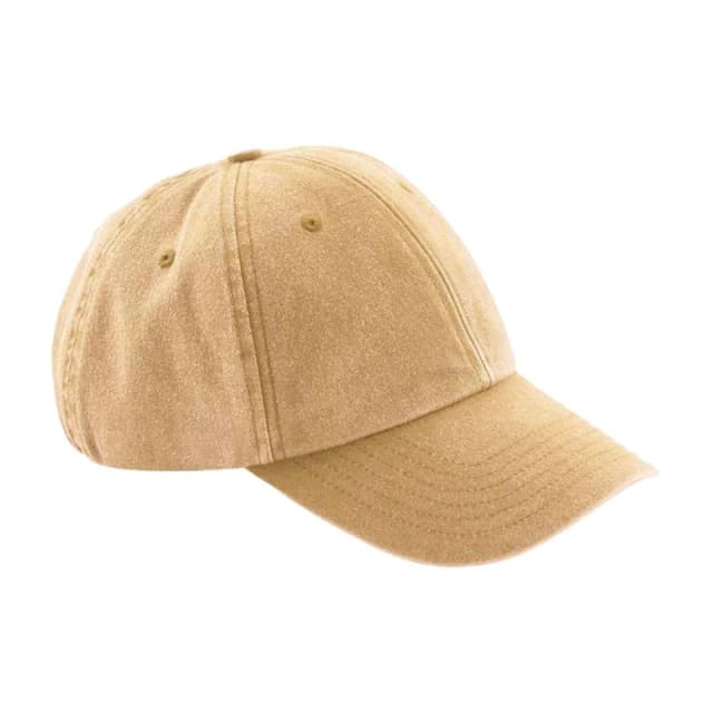 Beechfield Beechfield Men Vintage Low Profile Cap in Mustard Mustard One Size Male 5063470780655